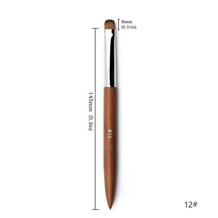 {MX} Pinceaux pour nail art français, manche en bois de santal, stylo polyvalent pour le dessin des