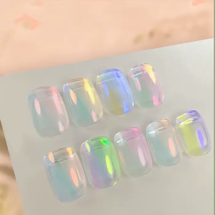 1 pot Chrome caméléon Aurora poudre à ongles effet métallique ongles paillettes Pigment miroir ongle