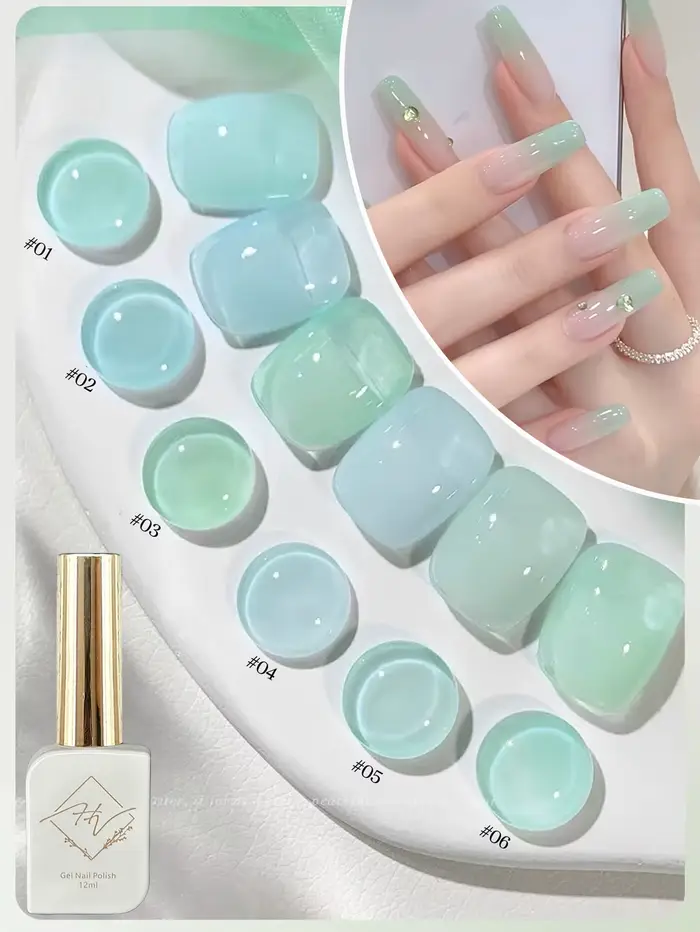 Vernis à ongles gel ZH 6 couleurs