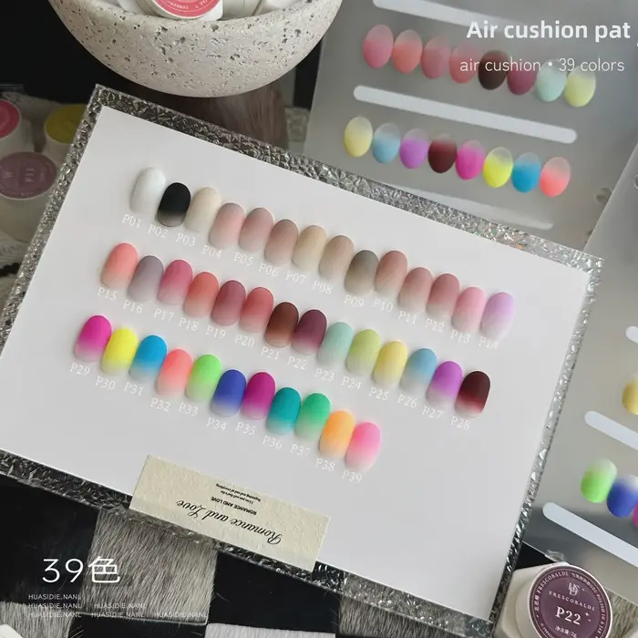 Gel de tapotement à coussin d'air pour ongles