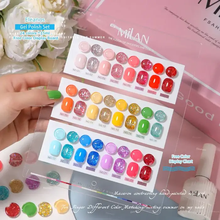Eleanos Macaron-Ensemble de Verhéritage à Ongles Gel UV LED
