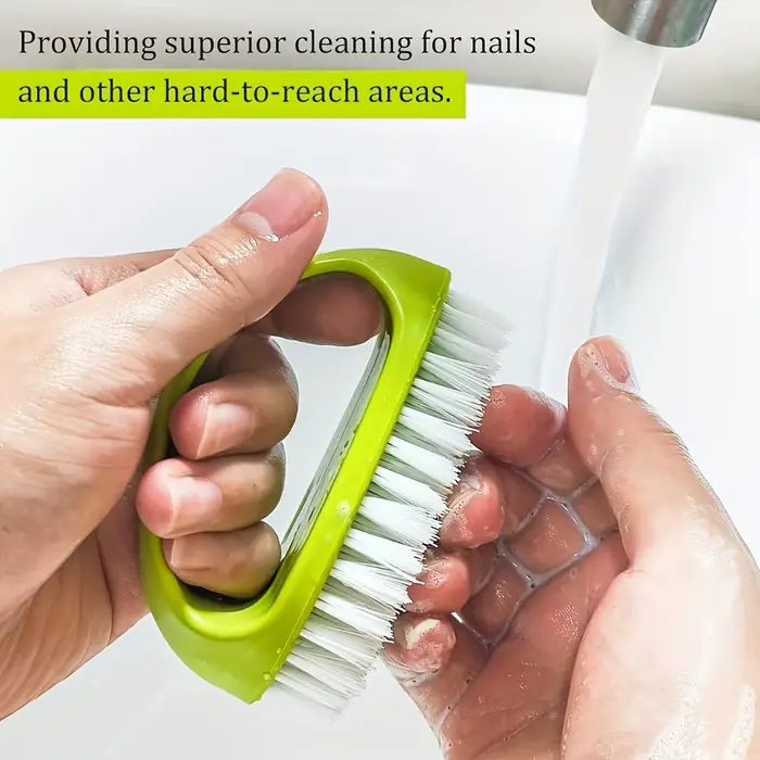 Brosse à ongles robuste avec poils durs | Nettoie en profondeur les mains