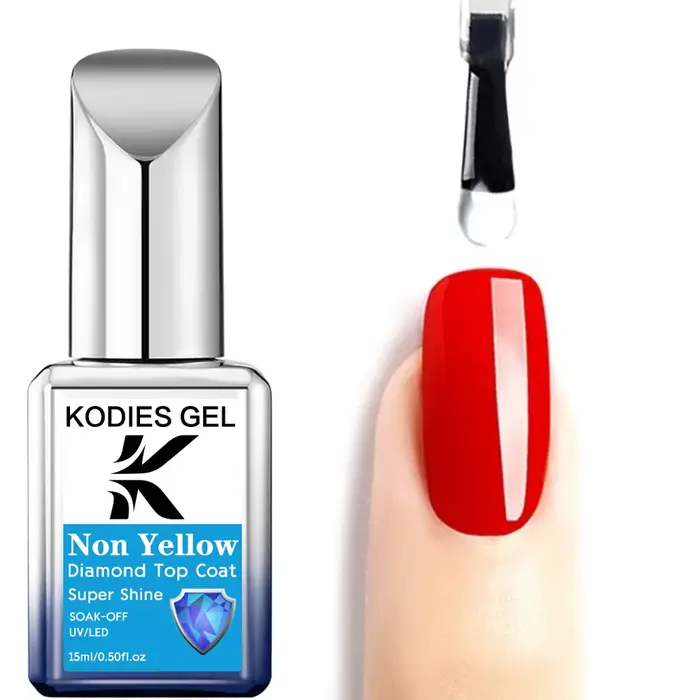 KODIES GEL kératine caoutchouc Base manteau couche de finition Non jaune UV Gel vernis à ongles printemps été couleur