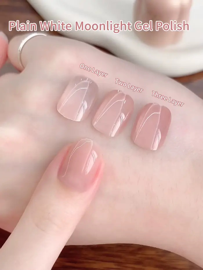 Vernis à ongles Gel rose clair transparent