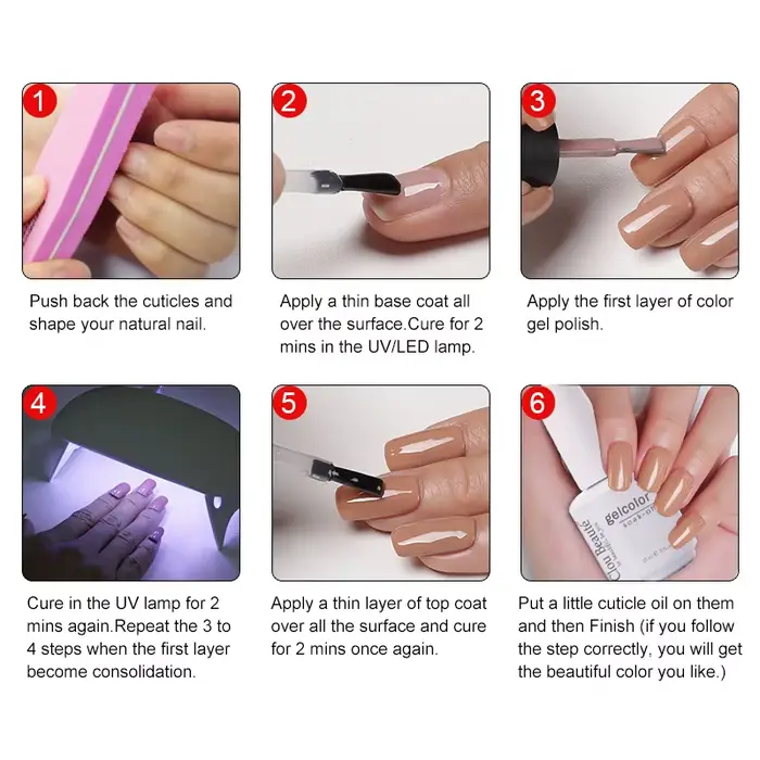 Clou Beaute 8ml Gel Vernis à Ongles Sans HEMA/TPO pour Nail Art