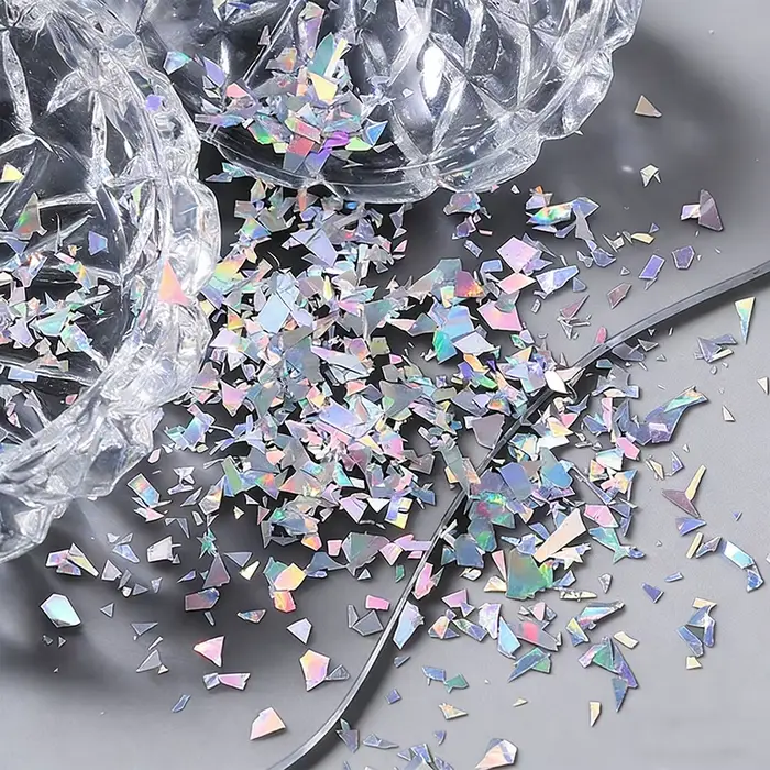 Paillettes laser super brillantes pour ongles