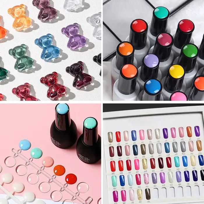 120/240 pièces Pack faux ongles conseils couleur carte pratique affichage montrant étagère outils ma