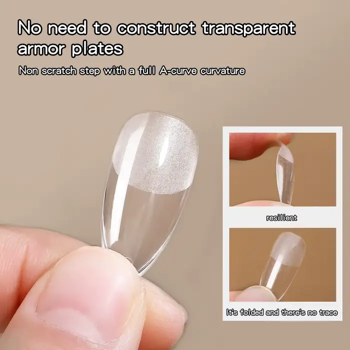 KANIU 320 pièces Capsules d'ongles à presser à couverture complète
