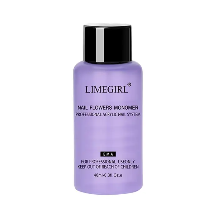 Limegirl-Liquide monomère acrylique grande capacité pour manucure, 40/70/120/240ml, poudre acrylique