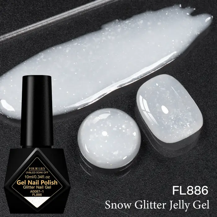 Flocons de neige 10ml, fournitures de Salon de manucure