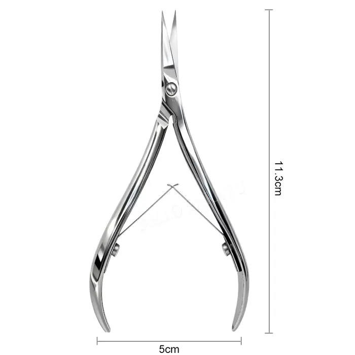 1 pièce Ciseaux à cuticules incurvés extra-fins, Coupe-ongles, Outils de manucure polyvalents, Coupe