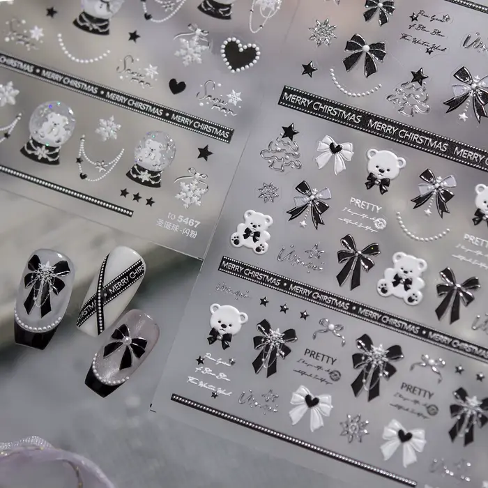 Autocollant pour ongles de noël