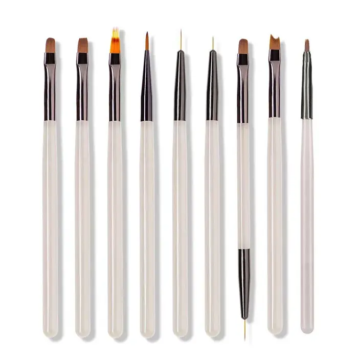Ensemble de brosses à ongles en acrylique pour Gel UV