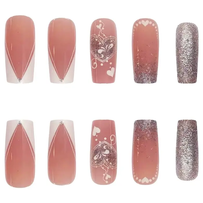 Faux ongles carrés N64.Short Wearing Armor