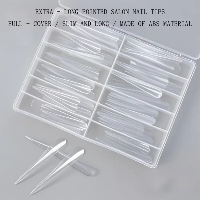 Embouts d'ongles artistiques à pointes Extra longues pour Salon