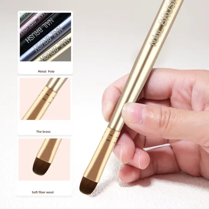 5 stylos pinceaux à ongles de couleurs variées pour la photothérapie