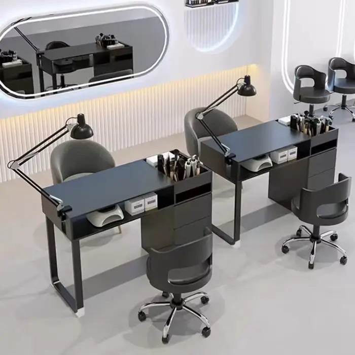 Chaise européenne bureau à ongles poste de travail réglable nordique design bureau à ongles équipement nordique Tavolo Pieghevole meubles de manucure