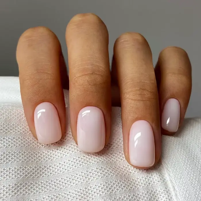 Faux Ongles de Style Ballerine Française