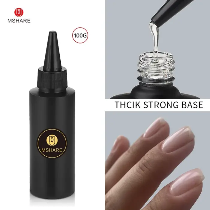 MSHARE 100ml couche de finition brillante sans lingette Gel à ongles pour vernis Gel