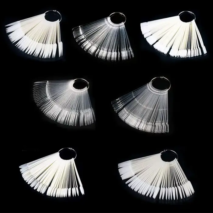 Nouveau 50 pièces produits pour ongles carte en éventail pour vernis