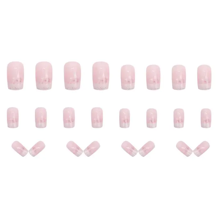 Faux ongles mi-longs pour femmes et filles