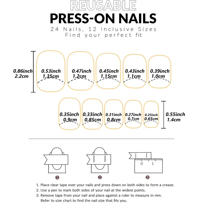 24 pièces d'ongles courts en forme de cœur pop français avec 1 gel de gelée et 1 lime à ongles