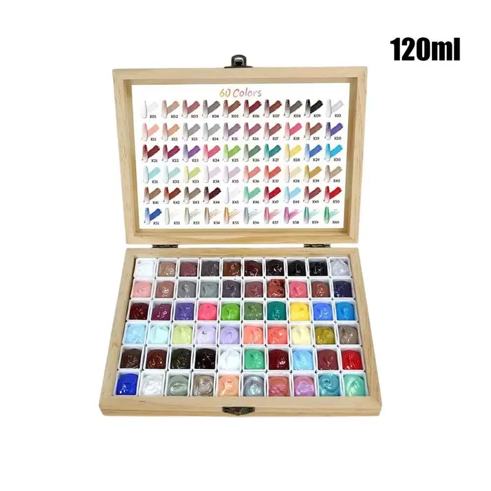 Gel Pat Paint pour ongles, 60 couleurs, sans résidu, hautement pigmenté, gel pour appliquer sur les 