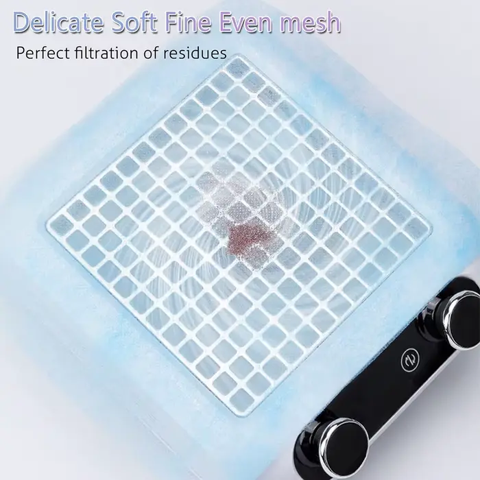 Collecteur de poussière sous vide jetable pour Nail Art, 100 pièces, papier filtre Non tissé rose/bl