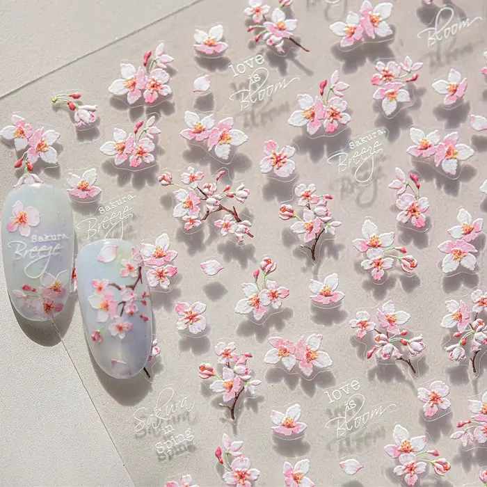 Autocollant adhésif 5D pour Nail Art