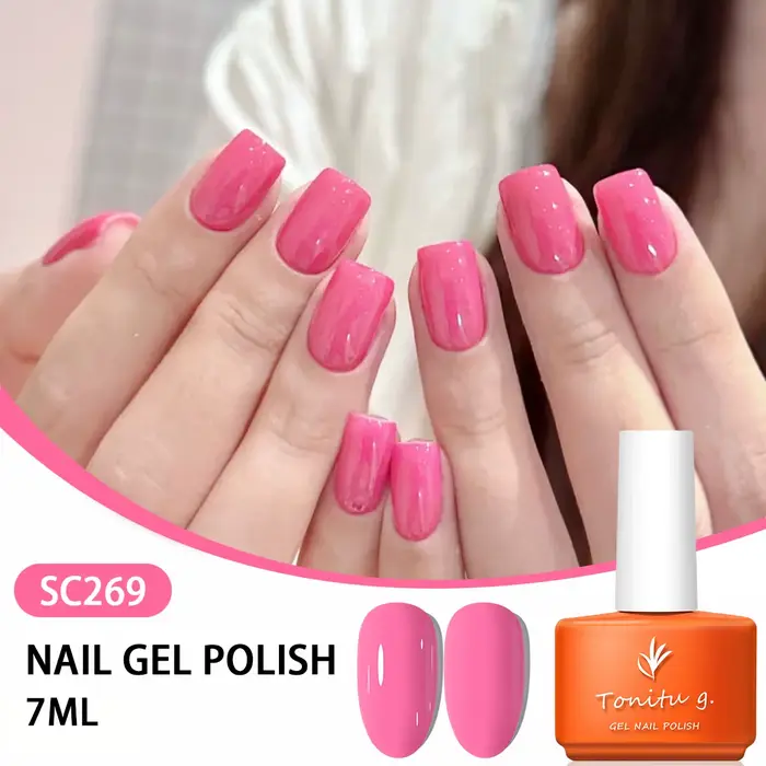 Vernis à ongles Gel Semi-permanent rose jaune violet tremper les ongles UV LED toutes saisons Salon