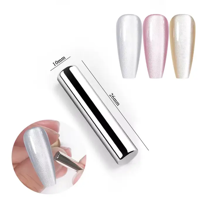 BORN PRETTY – vernis à ongles Gel magnétique en forme de chat, perle de verre scintillante, Flash bl