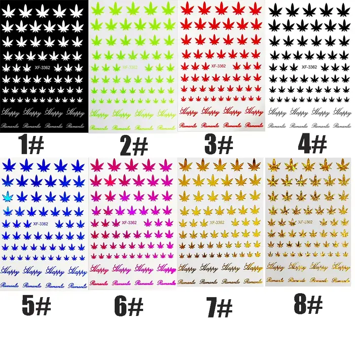 Autocollants adhésifs 3D pour Nail Art