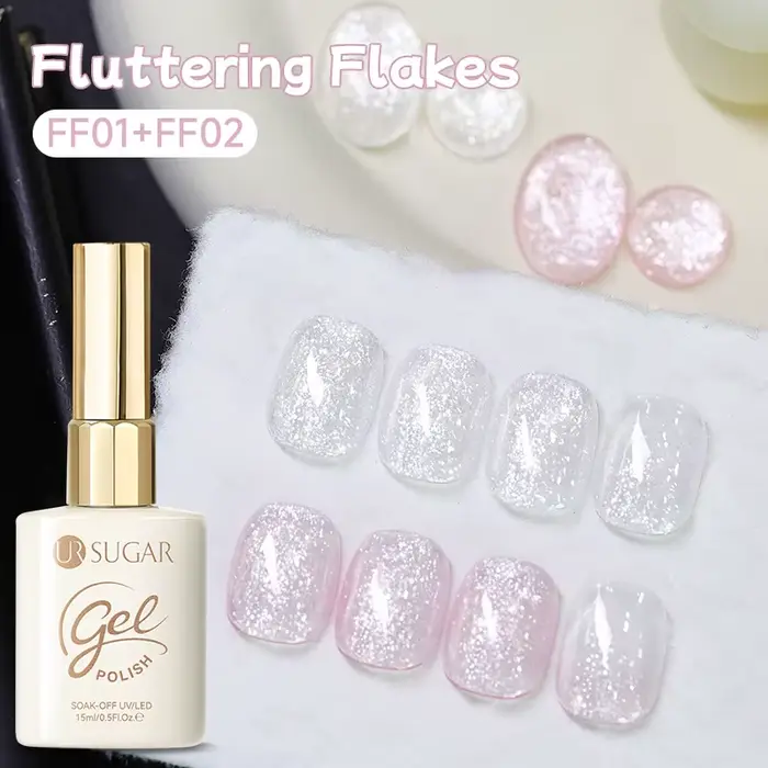 UR SUGAR 15ml Gel à ongles scintillant couleur semi-permanente