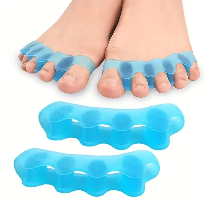 2 entre-doigts en silicone doux au toucher, entre-doigts réutilisables pour les pieds