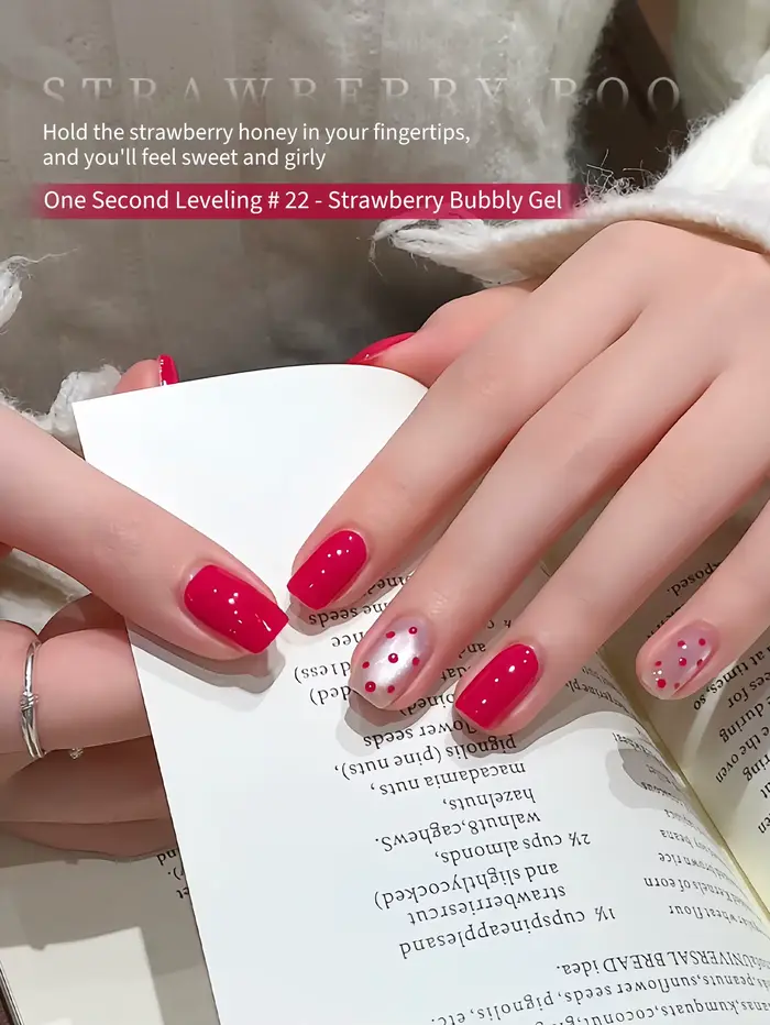 Vernis à ongles gel rouge 12 ml