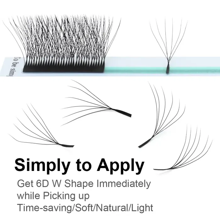NAGARAKU 6D W forme floraison automatique Bloom ventilateurs préfabriqués Extensions de cils lumière