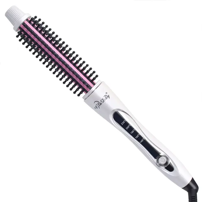 Bigoudi brosse à lisser les cheveux peigne chauffant chaud cheveux raides Styler ondulation fer à fr