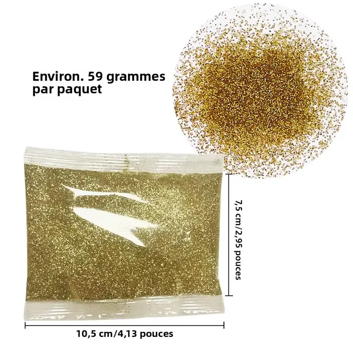 Poudre à paillettes fines en vrac