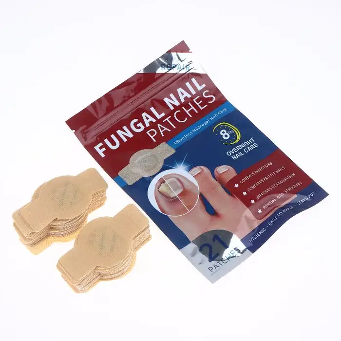 2 sachets de patchs gris pour la réparation des ongles