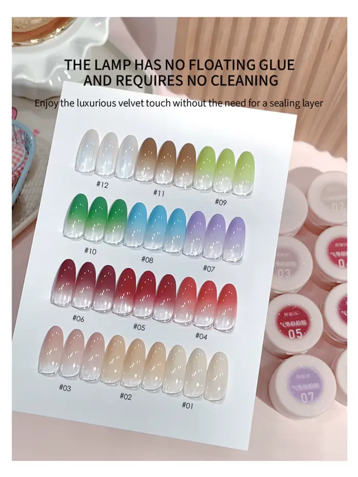 Gel de tapotement à coussin d'air pour ongles