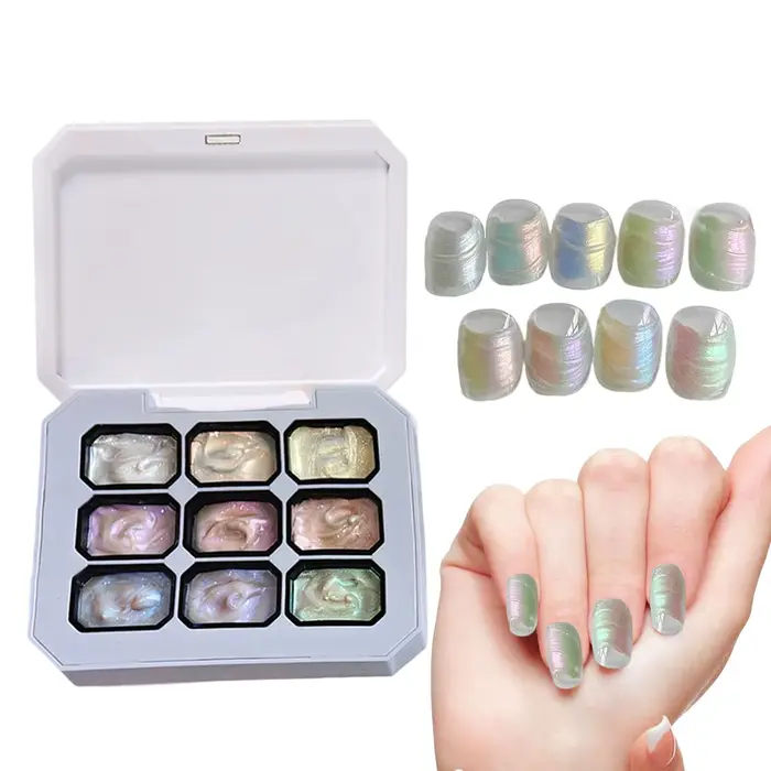 Gel de Peinture pour Ongles 9 Couleurs Dégradées