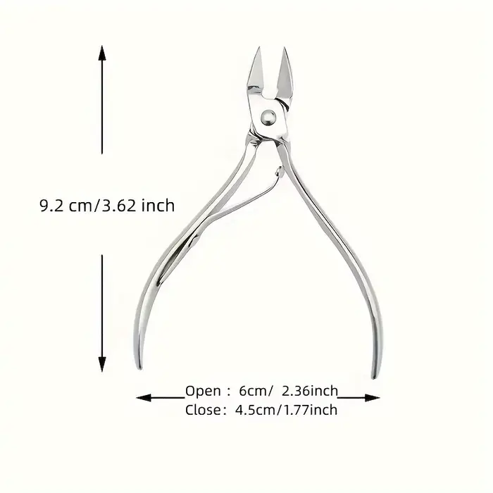 Pince à cuticules Durable en acier inoxydable, pour manucure et pédicure, coupe-cuticules, dissolvan