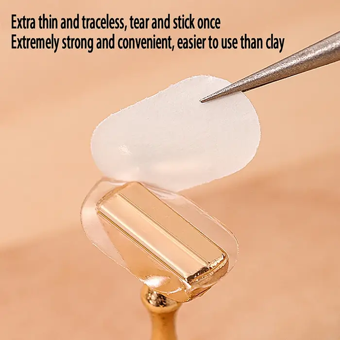 Ruban adhésif Double face Transparent sans trace pour faux ongles, présentoir, outils, bande de manu