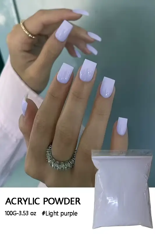Poudre acrylique 100g, poudre de vernis à ongles acrylique, système d'ongles en acrylique, poudre à 