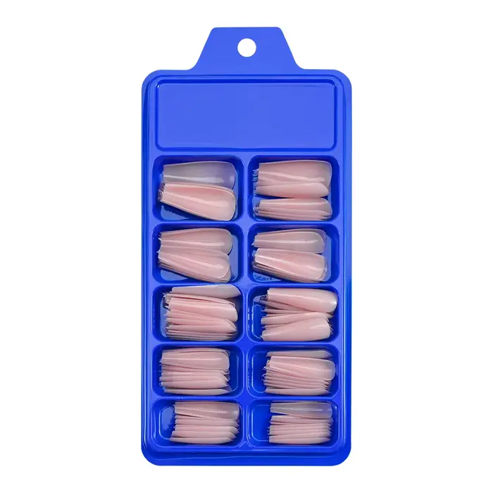 100 faux ongles cercueil à couverture complète