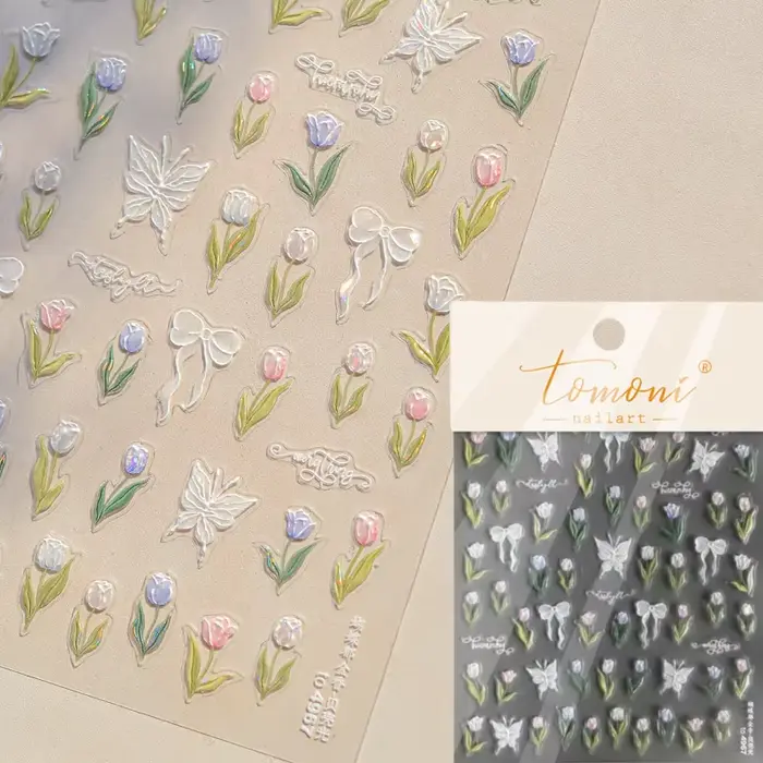 Tomoni-Autocollants japonais Nail Art