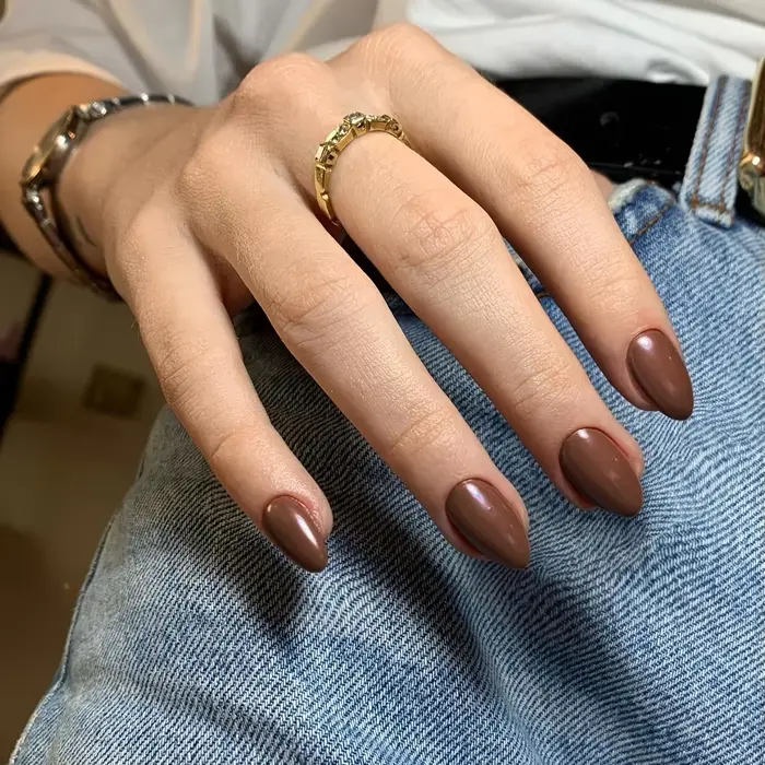 ARTAUG 24 pièces faux ongles ovales à pression en forme de méthode dans un Design de couleur unie, f