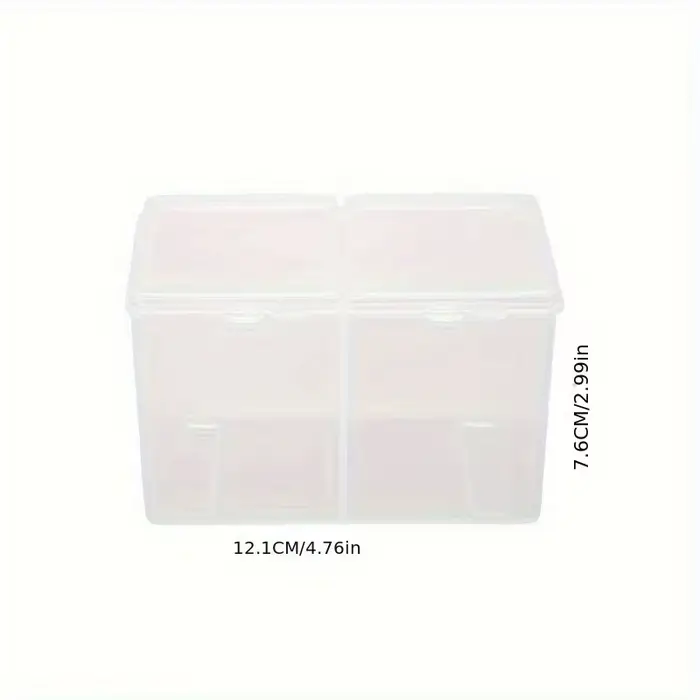 Boîte de rangement pour ongles, 1 pièce, Double Grille, anti-poussière, couverture de ceinture, feuille de coton, boîte de rangement pour serviettes, accessoires pour ongles, finition