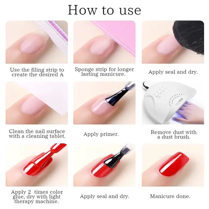 VOKY Lot de 6 pièces de gel pour ongles