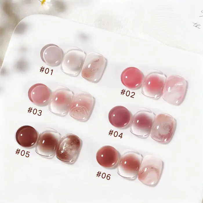 MIANEL 10ML Pure Desire Blush Jelly Gel Vernis à Ongles 2026 Nouveau